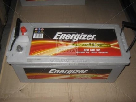 Акумулятор 180Ah-12v CP (513х223х223), полярність зворотна (3),EN1000 Energizer 680 108 100