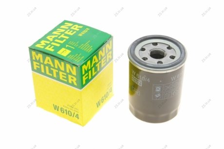 Фільтр масляний двигуна NISSAN PRIMERA I-96, MICRA II, III 92-10 (MANN) MANN-FILTER W610/4 (фото 1)