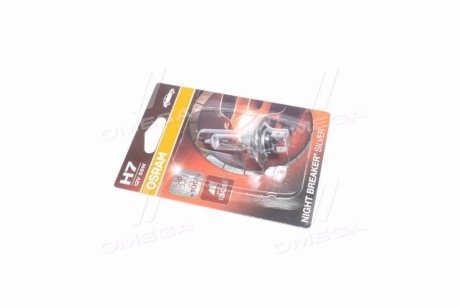 Лампа фарная H7 12V 55W PX26d NIGHT BREAKER SILVER (+100) blister OSRAM 64210NBS-01B