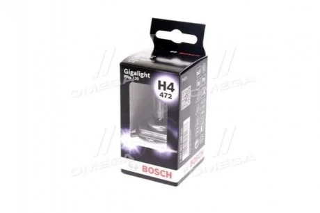 Фото 1 - лампа розжарювання H4 12V 60/55W P43t GigaLight +120 (Blister 1шт) Bosch 1 987 301 160 Лампа розжарювання H4 12V 60/55W P43t GigaLight +120 (Blister 1шт) Bosch 1 987 301 160 (фото 1)