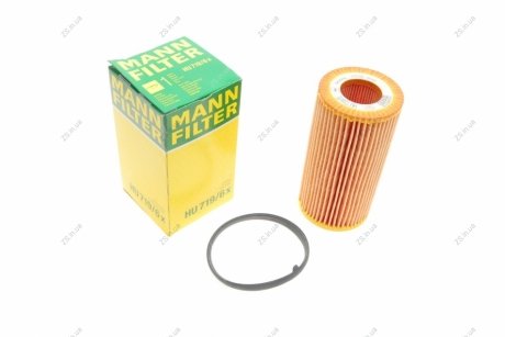 Фільтр масляний двигуна VW POLO V, GOLF V, VI 2.0 FSI, TFSI 03- (MANN) MANN-FILTER HU719/6X (фото 1)