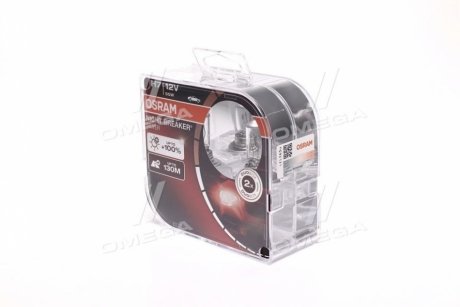 Лампа фарна H7 12V 55W PX26d NIGHT BREAKER SILVER (+100) компл OSRAM 64210NBS-HCB