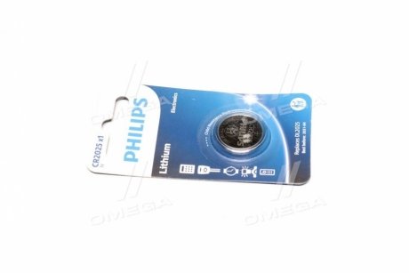 Батарейка CR2025 - 3.0V coin 1-blister (20.0 x 2.5) - Lithium Philips CR2025/01B