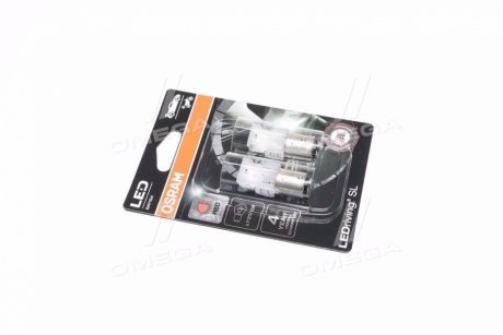 Світлодіодна лампа P21/5W Red 12V 3W BAY15 LEDriving SL (2шт.) OSRAM 7528DRP-02B