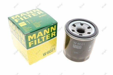 Фильтр масляный двигателя CHEVROLET AVEO 1.2 08-, RAVON 1.5 15- (MANN) MANN-FILTER W6021