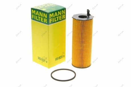 Фільтр масляний двигуна VW TOUAREG I, AUDI Q7 3.0-4.2 TDI 04- (MANN) MANN-FILTER HU831X