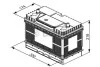 Акумулятор 105Ah-12v (T3050) (330x172x240),L,EN800 клеми по центру Bosch 0092T30500 (фото 4)