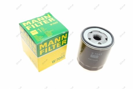 Фільтр масляний двигуна FORD FOCUS III, KUGA II 2.0 TDCI 14- (MANN) MANN-FILTER W7043