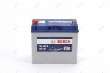 Акумулятор 45 Ah-12v (S4023) (238x129x227),L,EN330(Азія) !КАТ. -10% Bosch 0092S40230