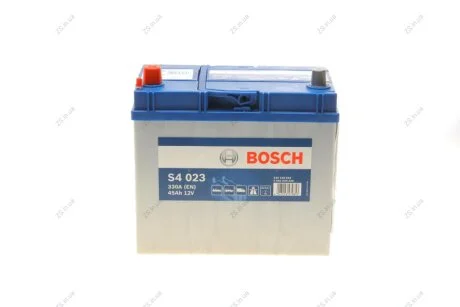 Акумулятор 45 Ah-12v (S4023) (238x129x227),L,EN330(Азія) !КАТ. -10% Bosch 0092S40230
