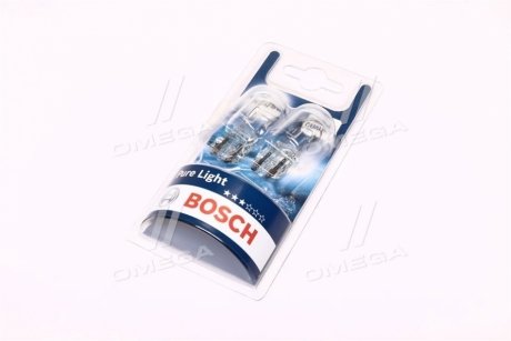 Лампа розжарювання W21/5W 12V W3x16q PURE LIGHT (blister 2шт) Bosch 1 987 301 079