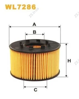 Фільтр масляний двигуна FORD TRANSIT /OE665/1 (WIX-Filtron) WIX FILTERS WL7286