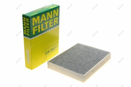 Фільтр салону VW TOUAREG II, PORSCHE CAYENNE II 10 - вугільний (MANN) MANN-FILTER CUK2847/1