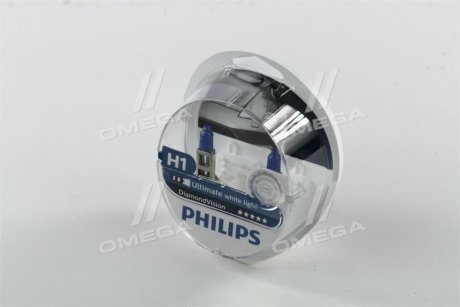 Лампа накаливания H1 12V 55W P14,5s Diamond Vision 5000K Philips 12258DVS2