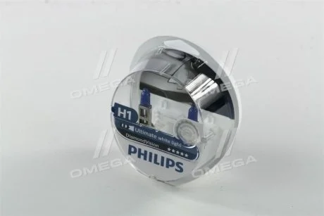 Лампа розжарювання H1 12V 55W P14, 5s Diamond Vision 5000K Philips 12258DVS2