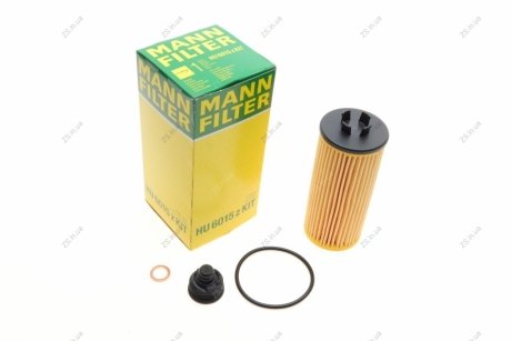 Фільтр масляний BMW X1 1.6-2.8 15-, MINI COOPER 1.5-2.0 13- (MANN) MANN-FILTER HU6015zKIT (фото 1)