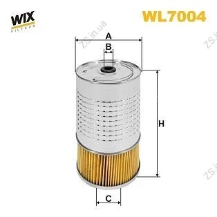 Фільтр масляний двигуна MB 124, 202 /OC602 (WIX-Filtron) WIX FILTERS WL7004