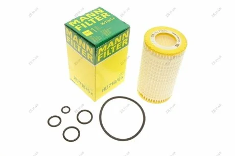Фільтр масляний двигуна MB SPRINTER II 06-, VITO II 03- (MANN) MANN-FILTER HU718/5X