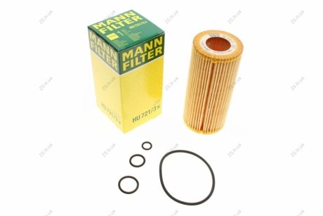 Фільтр масляний двигуна MB S-KLASSE S600 (W220/221) 02- (MANN) MANN-FILTER HU721/3X