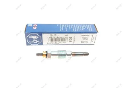 Свеча накаливания GLP005 PSA PARTNER, BERLINGO 1.9 96-02 Bosch 0250201042