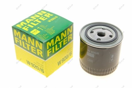 Фільтр масляний двигуна CHRYSLER VOYAGER 2.5-3.8 88-08 (MANN) MANN-FILTER W920/6