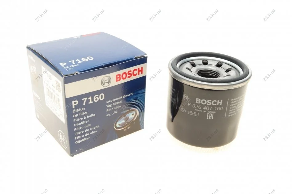 Фільтр масляний двигуна MAZDA 3, 6, CX-5 1.5, 2.0 11- (пр-во BOSCH) Bosch F026407160 (фото 1)