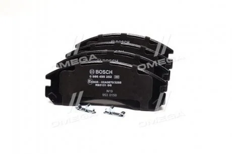 Фото 1 - колодка торм. диск. MITSUBISHI GALANT IV (E3A) передн. Bosch 0 986 495 252 Колодка торм. диск. MITSUBISHI GALANT IV (E3A) передн. Bosch 0 986 495 252 (фото 1)