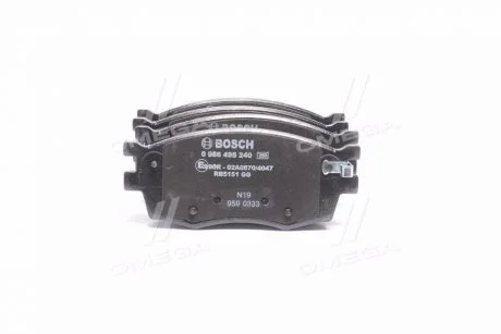 Колодка гальм. диск. HYUNDAI ACCENT, KIA RIO II передн. Bosch 0 986 495 240 (фото 1)