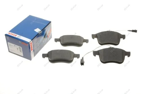 Колодка торм. диск. FIAT DOBLO 1.3D-2.0D 2010- передн. Bosch 0 986 494 453