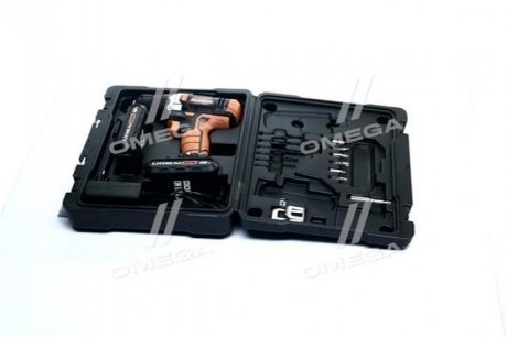 Дриль-шуруповерт акумуляторний Li-Ion 18В, 25Nm,(про-во) Intertool WT-0314 (фото 1)