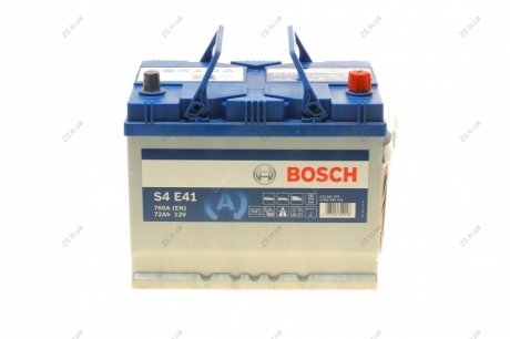 Аккумулятор 72Ah-12v EFB (S4E41) (261x175x219),R,EN760 Азия Bosch 0092S4E410