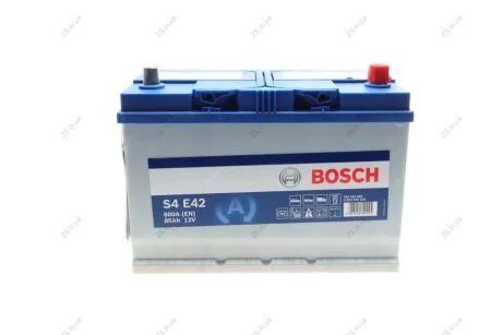 Акумулятор 85Ah-12v EFB (S4E42) (304x173x219),R,EN800 Азія Bosch 0092S4E420