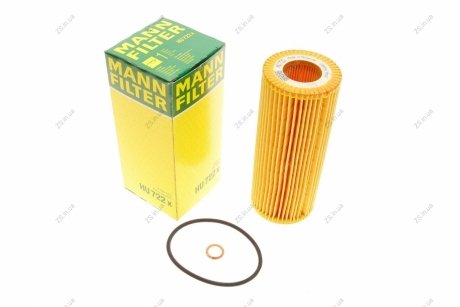 Фільтр масляний двигуна BMW 3, 5, 7, X3 1.8-4.5D 01- (MANN) MANN-FILTER HU722X