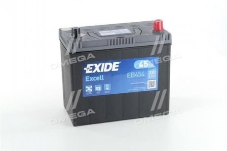 Акумулятор 45Ah-12v EXCELL (234х127х220), R, EN330!. -10% EXIDE EB454