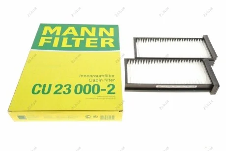 Фільтр салону MITSUBISHI CARISMA, L200 96-07 (2шт.) (MANN) MANN-FILTER CU23000-2