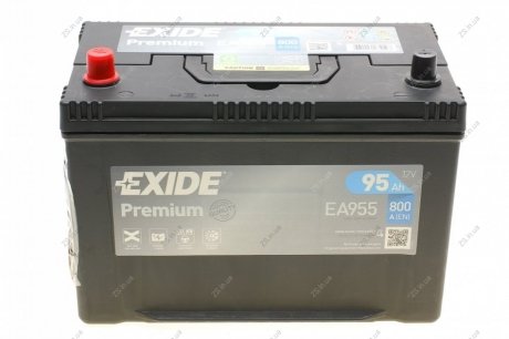 Аккумулятор 95Ah-12v PREMIUM (302х171х222),L,EN800 Азия EXIDE EA955