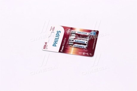 Батарейка LR03 / AAA Power Alkaline Blister 6шт Philips LR03P6BP/10 (фото 1)