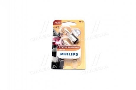 Лампа накаливания P21/4W 12V BAZ15d 2шт blister Philips 12594B2 (фото 1)