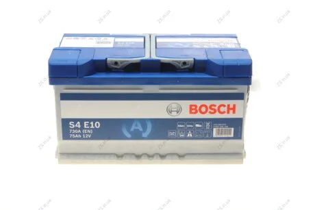Акумулятор 75Ah-12v EFB (S4E10) (315x175x175),R,EN800 Bosch 0092S4E100