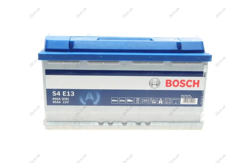 Аккумулятор 95Ah-12v BOSCH EFB (S4E13) (353x175x190),R,EN850 Bosch 0092S4E130 (фото 1)