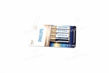 Батарейка LR6/ AA Premium Alkaline Blister 4шт Philips LR6M4B/10