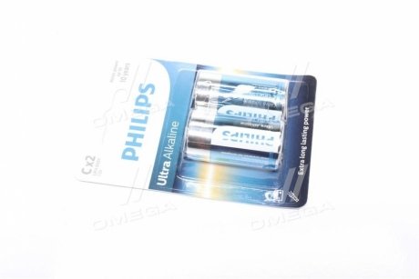 Батарейка LR14/ C Ultra Alkaline (Blister 2шт) Philips LR14E2B/10