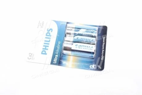 Батарейка LR14/ C Ultra Alkaline (Blister 2шт) Philips LR14E2B/10