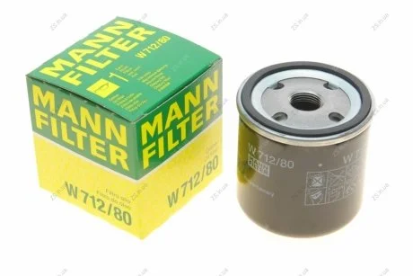 Фільтр масляний двигуна SAAB 9000 2.0-2.3 84-98 (MANN) MANN-FILTER W712/80