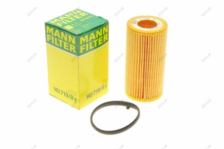 Фильтр масляный двигателя VOLVO CARS 2.0, 2.4 08- (MANN) MANN-FILTER HU719/8Y