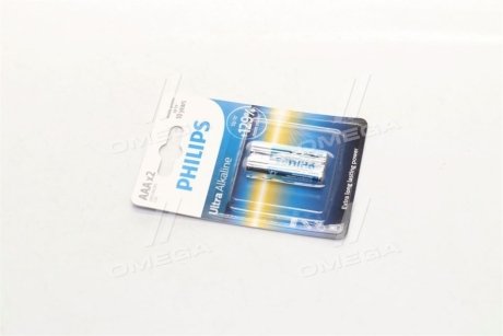 Батарейка LR03/AAA Ultra Alkaline Blister 2шт Philips LR03E2B/10