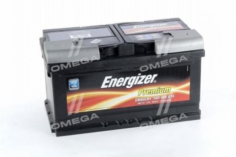 Акумулятор 80Ah-12v Prem. (315х175х175), R,EN740 Energizer 580 406 074 (фото 1)