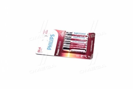 Батарейка LR6/AA Power Alkaline Blister 4шт Philips LR6P4B/10 (фото 1)