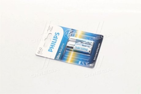 Батарейка LR6/AA Ultra Alkaline Blister 2шт Philips LR6E2B/10