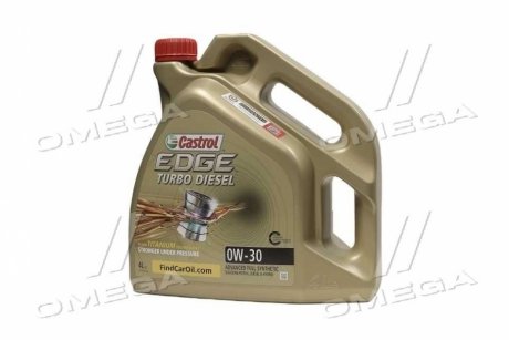 Масло моторн. EDGE 0W-30 TURBO DIESEL (Канистра 4л) Castrol 157E5C (фото 1)